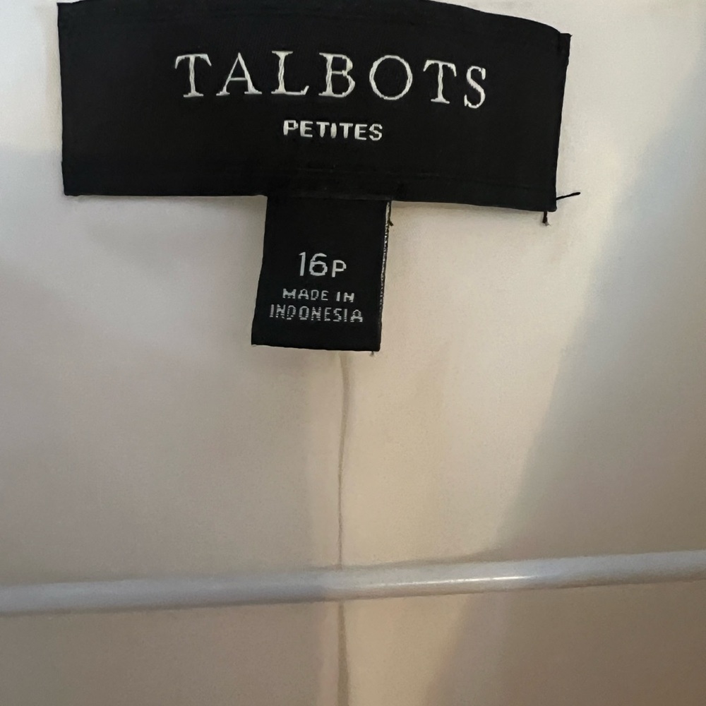 Talbots Wool Blend Cream Women's Blazer 16 Petite - Picture 2 of 5